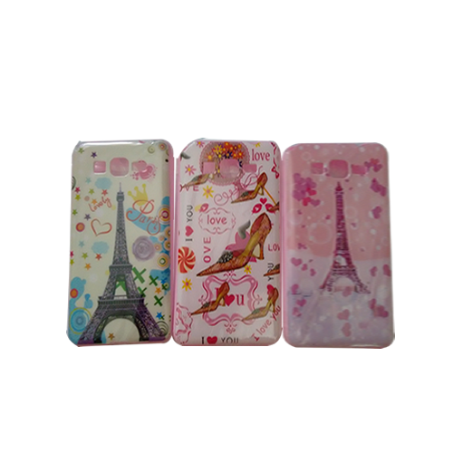 Capa Para Celular Samsung Galaxy G530 Gel Rosa Estampa Torre ou Love